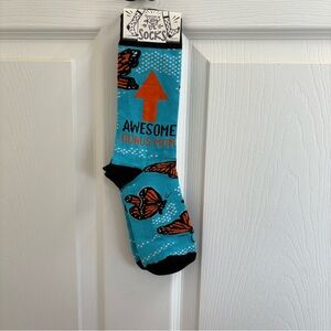 Primitives by Kathy Blue and Orange Awesome Bonus Mom Socks